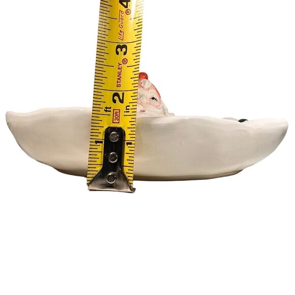 CHRISTMAS KRINGLES Dept 56 Ceramic Santa Platter Tray Hand Painted Japan Vtg - Picture 3 of 12